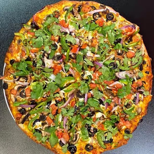 Spicy Veggie Pizza.