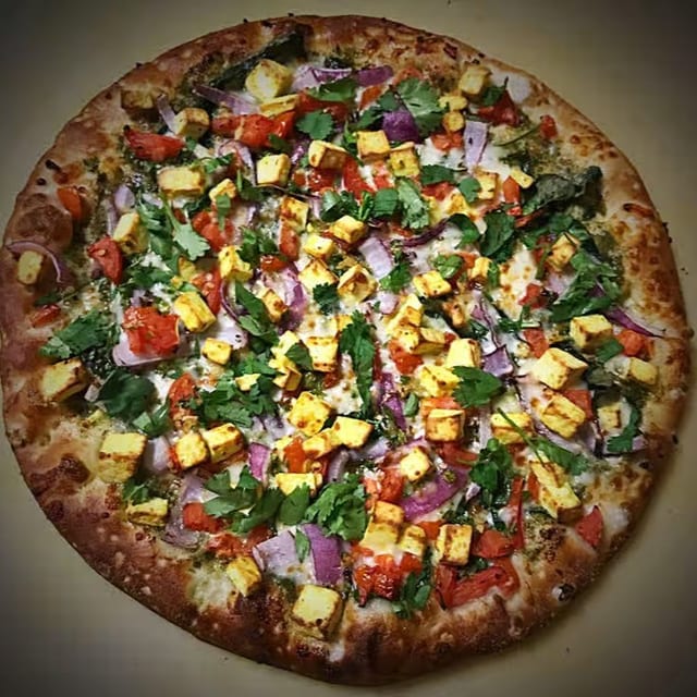 Palak Paneer Pizza.