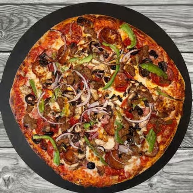 The Works Pizza.