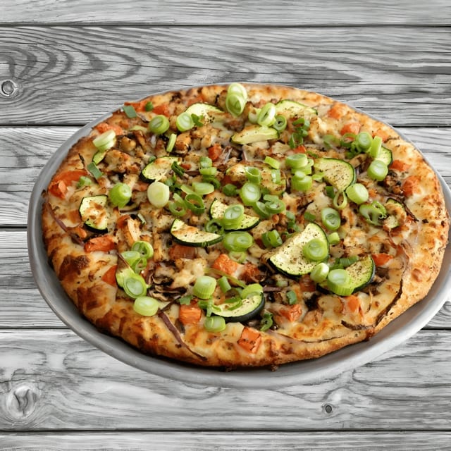Garlic Chicken Pizza.